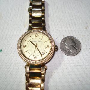 MK5430 GORGEOUS 1/1 LADIES MICHAEL KORS HIGH END 3 DIALS DIAMOND WATCH RTL $355